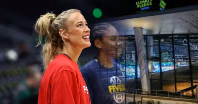 Sophie Cunningham Wnba Rallies Outside Climate Pledge Arena Over Girls' Sports