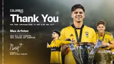 Columbus Crew transfer Max Arfsten to Middlesbrough FC for undisclosed fee