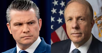 Trump Hegseth Camp David Meeting turns to munitions shortages, report says