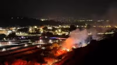 Tasha Fire burns near Newhall Pass as evacuations take effect