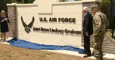 Joint Base Langley-eustis Lindsey Graham renamed at Monday ceremony