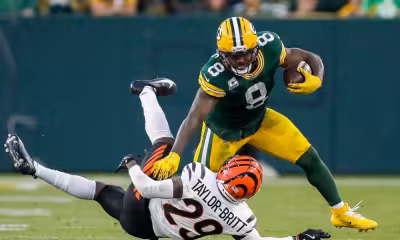 Josh Jacobs to miss at least a week after groin injury at Packers camp