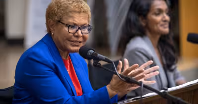 Karen Bass and Nithya Raman clash in first debate since June 2 primary