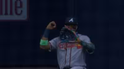 Ronald Acuna Jr makes 92.3 mph throw that stuns Brewers, draws Weiss praise