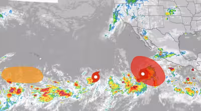 National Hurricane Center Dolly tracker flags Pacific storms and Atlantic watch areas