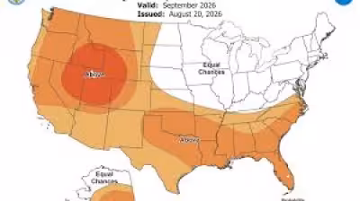 Old Farmer's Almanac September Forecast Calls for Mixed U.S. Weather