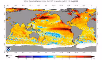 Pacific Marine Heatwave And El Niño raise flood risk on the US West Coast