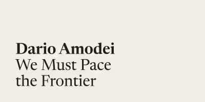 Jack Clark Anthropic: Dario Amodei says AI pace must slow