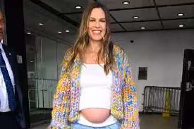 Hilary Swank Pregnant Baby Bump Revealed in Social Media Video