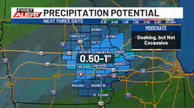 Green Bay Weather turns windy as rain exits Eastern Iowa tonight