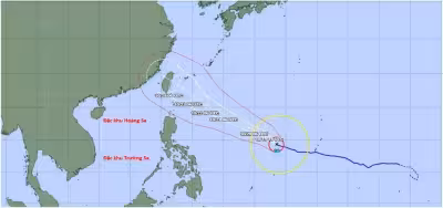 Typhoon CHAMPI regains strength to level 16 as tracks diverge