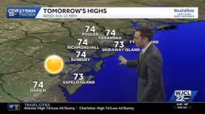 Wjcl weather update: storm-force low off Southeast coast could turn subtropical