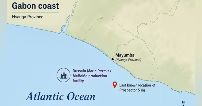 Prospector 5 Drilling Rig Sinks Off Gabon, Search for Five Continues