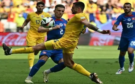 رومانيا وسلوفاكيا يتعادلان 1-1 ويتأهلان معا إلى دور الـ16 من كأس أمم أوروبا