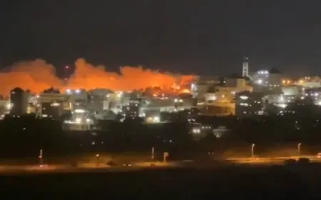 اندلاع حريق كبير قرب قاعدة عسكرية إسرائيلية فى القدس