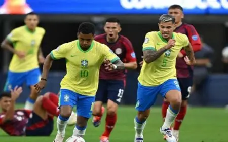 البرازيل تتعادل سلبيًا مع كوستاريكا في بطولة كوبا أمريكا