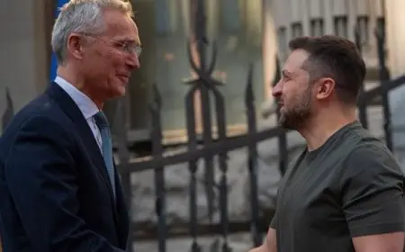 أمين عام الناتو يبحث مع رئيس أوكرانيا الاستعدادات لقمة واشنطن