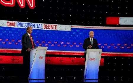 بالمناظرة التاريخية.. بايدن يتعثر مبكرا وترامب يدعوه للخضوع لاختبار إدراكي