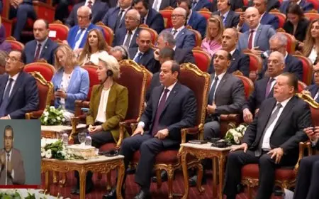 الرئيس السيسي ورئيسة المفوضية الأوروبية يفتتحان مؤتمر الاستثمار المصري ـ الأوروبي