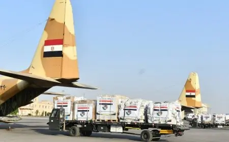 بال وال ..مصر ترسل أطنانا من المساعدات الإنسانية ومواد الإغاثة لجنوب السودان