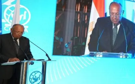 وزير الخارجية ولفيف من الشخصيات في مركز القاهرة الدولي يحتفلون بعيده الثلاثين