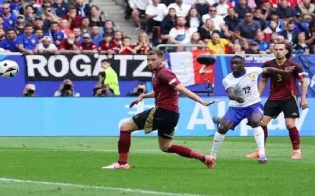 بهدف من النيران الصديقة.. فرنسا تتأهل لربع نهائي اليورو على حساب بلجيكا
