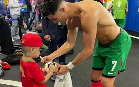 كريستيانو رونالدو يحقق حلم لاجئ سوري مصاب بورم خبيث