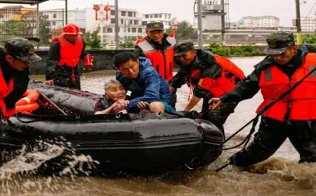 إجلاء 242 ألف شخص بسبب العواصف الممطرة شرقي الصين