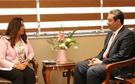 وزيرة التنمية المحلية تستقبل محافظ دمياط لمناقشة تطورات الملفات الخدمية