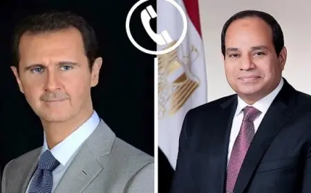 الرئيس السيسي يبحث هاتفيًا مع بشار الأسد مستجدات الأوضاع الإقليمية