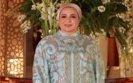 قرينة رئيس الجمهورية تهنئ الشعب المصري والأمة الإسلامية بمناسبة بداية العام الهجري الجديد