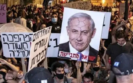 مظاهرات حاشدة ضد نتنياهو وعدد من وزراء حكومته