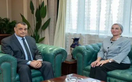 وزيرا الإنتاج الحربي والبيئة يناقشان آخر المستجدات الخاصة بعدد من موضوعات التعاون المشترك في مجال إدارة المخلفات