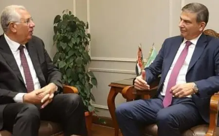 وزير الزراعة يستقبل السيد القصير بمقر الوزارة في العاصمة الإدارية الجديدة