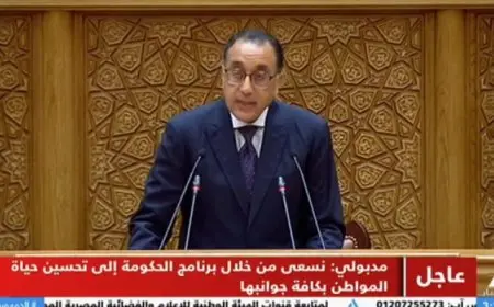 مدبولي أمام “النواب”: برنامج الحكومة الجديدة هدفه الأساسي تحسين واقع حياة المواطن