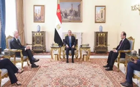 الرئيس السيسي يؤكد لرئيس الاستخبارات الأمريكية موقف مصر الرافض لاستمرار العمليات العسكرية بغزة