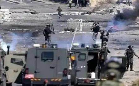 إصابة طفل فلسطيني برصاص الاحتلال عقب اقتحام نابلس