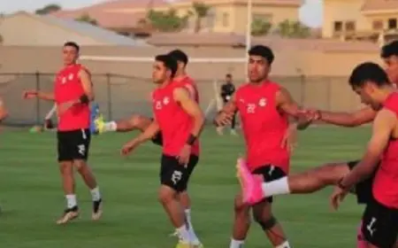 المنتخب الأولمبى يخوض تدريبه الأول فى فرنسا استعدادا لودية أوكرانيا