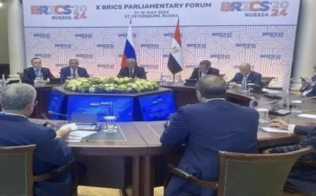 رئيس مجلس النواب يلتقي رئيس مجلس الدوما الروسي