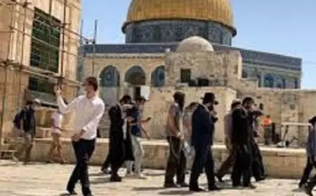 مُستوطنون يقتحمون باحات الأقصى بحماية شرطة الاحتلال الإسرائيلي