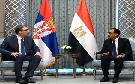 رئيس صربيا لمدبولي : ندعم جهود مصر لاستكمال إجراءات الإصلاحات التنموية