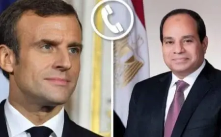 السيسي وماكرون يؤكدان أهمية العمل لمنع وانزلاق المنطقة لدائرة جديدة من الصراع غير المحسوب