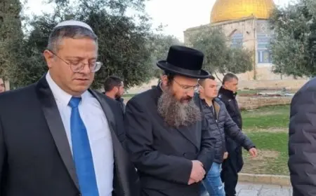 وزير الأمن الإسرائيلي يقتحم المسجد الأقصى المبارك