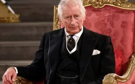 ملك بريطانيا: ملتزمون بإقامة دولة فلسطينية ذات سيادة