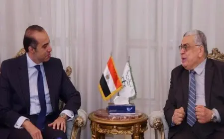 وزير الشئون النيابية والقانونية يبحث مع رئيس مجلس الدولة تعزيز التعاون المشترك