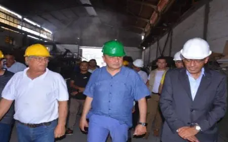 وزير قطاع الأعمال يتفقد “مصانع النحاس المصرية” بالإسكندرية ويبحث خطط التطوير