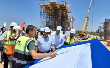 وزير الإسكان يتابع مشروع إنشاء القوس الغربى لمحور اللواء عمر سليمان “الطريق الدائرى بالأسكندرية”