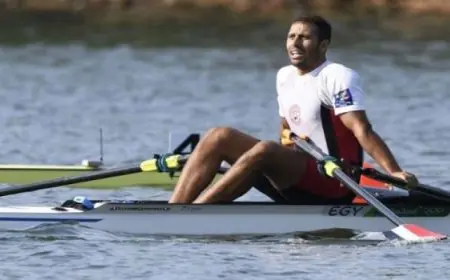 عبد الخالق البنا يتأهل لمنافسات ربع نهائي التجديف