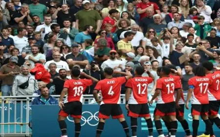 منتخب مصر يحقق أول انتصاراته في أولمبياد باريس بالفوز على أوزبكستان بهدف نظيف