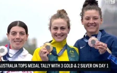 استراليا تتصدر أولمبياد باريس برصيد 5 ميداليات .. والصين في الوصافة بذهبيتين